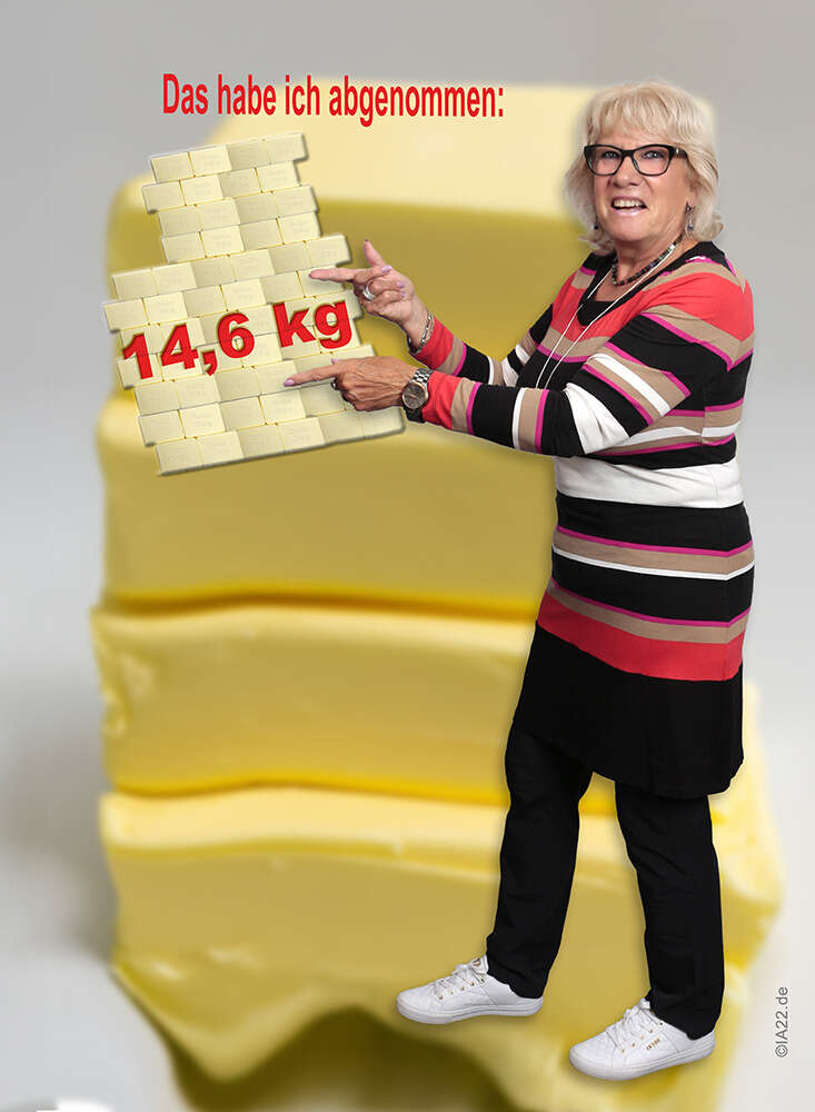 in 6 Monaten: - 16,4 kg, davon 14,6 kg Körperfett