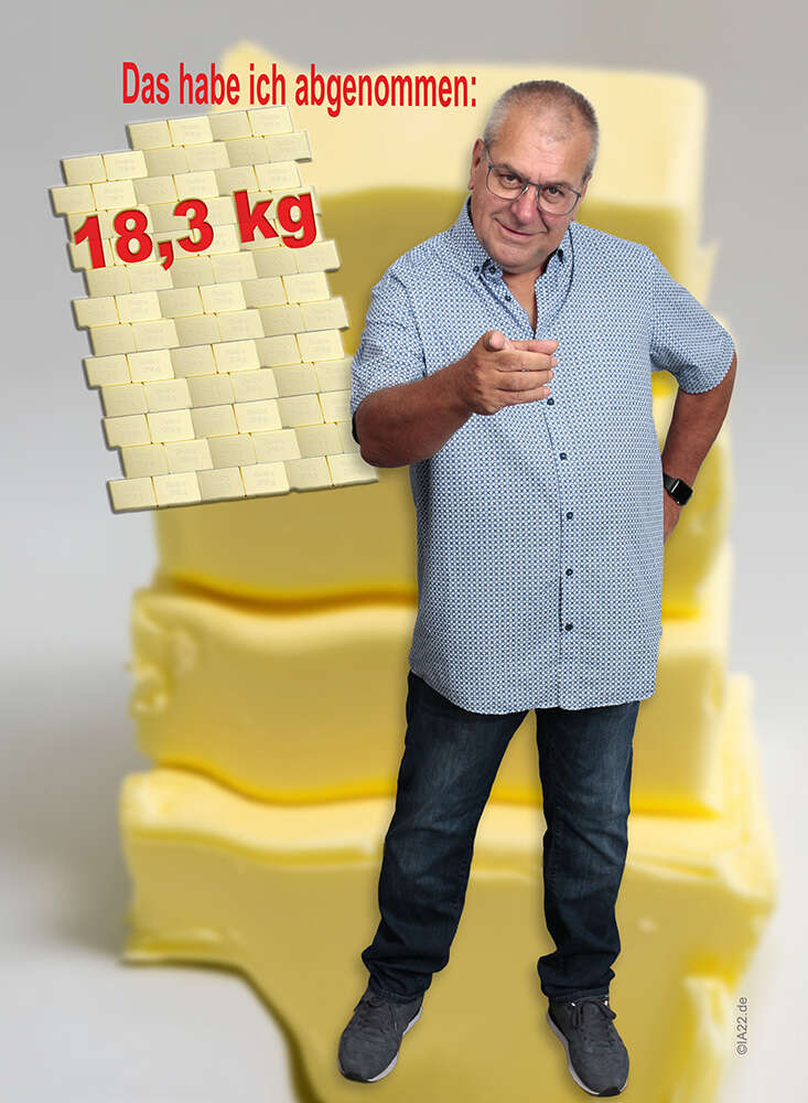 in 6 Monaten: - 18,3 kg, davon 16,1 kg Körperfett